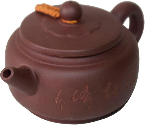 Zisha Clay Teapot Chinese Tea Pot Ceramics Purple Sand Pot Kungfu Tea Kettle Filter Loose Tea (8oz)...