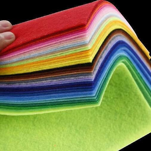 YYCRAFT Craft Soft Felt Sheets 9 Inch X 12 Inch - 24 Pcs Pack, White...