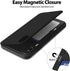 GOOSPERY Magnetic Secure Bumper Compatible with iPhone Xs Max Case, Card Holder Wallet Case, Easy Magnet Auto Closure Protective Dual Layer Protec...