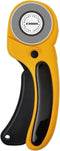 45mm Rotary Cutter, RosyMyth Fabric Cutter, for Paper, Leather Cutting, Quilting Sewing Scrapbooking, Seamstress, Tailors (Yellow)...