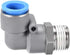 uxcell Elbow Push to Connect Air Fittings 14mm Tube OD X 1/2PT Male Thread Pneumatic Quick Release Connectors Grey...