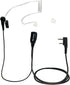 1.5-Wire Security & Surveillance Clear Acoustic Tube Earpiece Headset with PTT Button Mic Compatible with Kenwood, Baofeng & Retevis Radios H-777,...