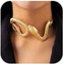 Jovono Snake Choker Necklaces Gold Statement Necklace Goth Punk Necklace Chain for Women...