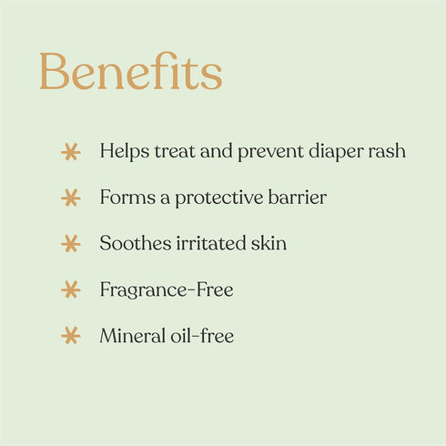 Organic Protective Baby Diaper Rash Cream for Sensitive Skin - 14% Zinc Oxide Rash Ointment Cream Soothes Irritation, Protects from Chafing and In...