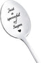 Sugar Lover Gift Spoons for Women Men Just a Spoonful of Sugar Spoon for Daughter Best Friend Coffee Dessert Lover Gifts Spoons for Girlfriend Son...