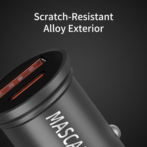 Mini Car Charger 40W USB C Fast Charging Adapter Compatible iPhone, Type C Car Charger with Cigarette Lighter Plug, Automobile Chargers for Cell P...