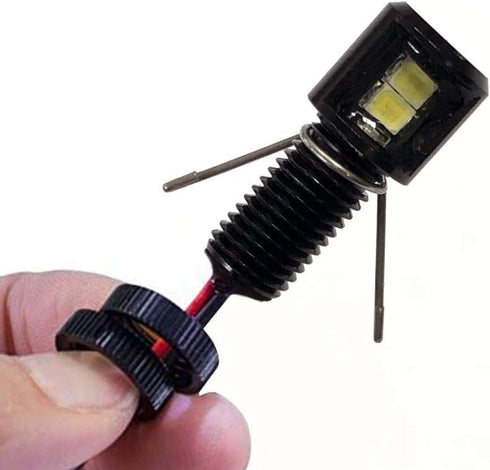Oznium Side View LED Bolt - 12V LED Side Emitting Light for Bumper, Grille, Cars Interior, Dash, Ambient Lighting, Motorcycle with Aluminum Housin...