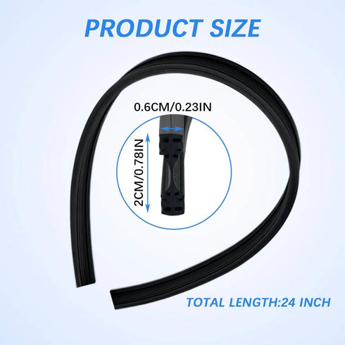 4PCS Automotive Replacement Windshield Wiper Blade Refills, Car Windshield Wiper Blade Strips, Universal Wiper Rubber Refills Strips for Most Cars...
