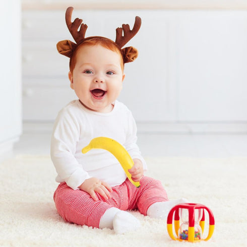 SUPVOX 2pcs Musical Shakers Fruit Sand Shakers Plastic Banana Orange Maracas Percussion Musical Toy Hand Percussion Children Maraca Percussion Ins...