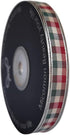 Micomon Gingham Ribbon - Red & Green Checkered Christmas Ribbon, 25 Yards Each Roll, 100% Polyester (3/8")...