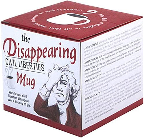 The Unemployed Philosophers Guild Color Changing Disappearing Civil Liberties Mug - Hot Coffee Transforms the Bill of Rights, Comes in Gift Box, 1...