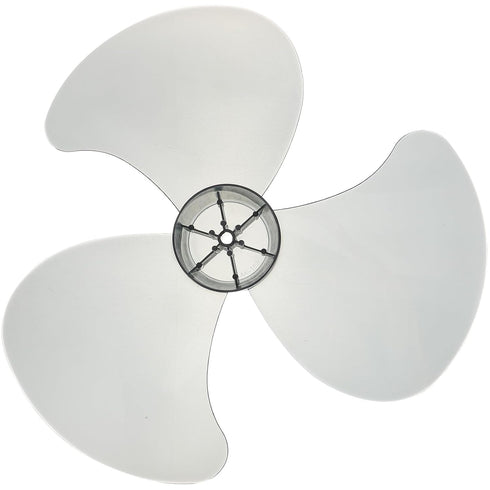 DOITOOL Standing Fan Blades 3 Leaves Plastic Fan Blades 14 Inch Clear White Replacement Leaves with Nut Cover for Table Floor Pedestal Fan...