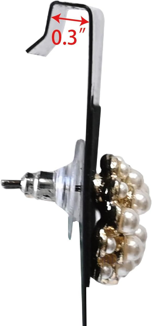 MOOCA 100 pieces of 1.5 x 1.5-inch plain black velvet hanging earring cards serve as earring holders and display cards for ear studs and more. Mad...