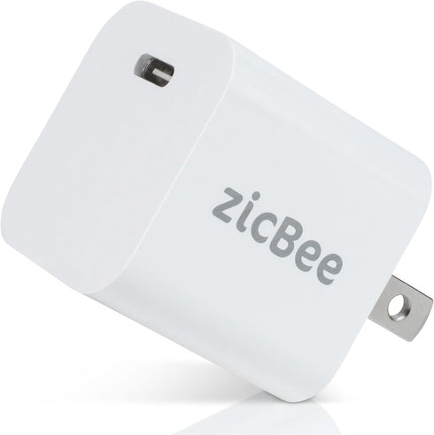 20W USB C Charging Block, zicBee GaN PD Compact Mini Fast Wall Charger Cube Adapter for iPhone 15 14 13 12 11 Mini/Pro Max/Plus, iPad, Airpod, Sam...