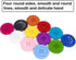 AKOAK 50 Pcs/Set 20mm DIY Button Colorful Candy Color Four-Eye Children's Clothing Buckle Work Clothes Button (Fluorescent Green)...
