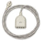 360 Electrical Habitat 4.8, 6 ft 4-Port USB Extension Cord, Durable Braided Casing, French Grey, 4.8A, USB Charger Cable, Power Strip USB Hub Char...