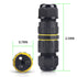 IP68 Waterproof 2 Way 2 Pin Junction Box Electrical Cable Connector,5 Pack 17.5A 400V M16 Wire Range(3.5-7mm) Used for Outdoor Rapid Maintenance E...
