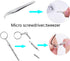 Eyeglass Nose Pads, Eyeglass Repair Kit with 50 Pairs Soft Silicone Air Chamber Glasses Nose Pads, Screws, Screwdrivers, Tweezer and Cleaning Clot...