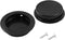 2 Pcs Round Recessed Flush Pocket Door Pull, 304 Stainless Steel Sliding Door Handles for Kitchen Bedroom, Black, 70mm Outer Diameter...