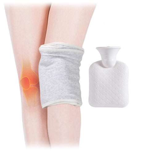 OLizee® Knee Brace with Hot Water Bag Hot Therapy Wrap Hot Water Compress Bag Knee Support Brace Knee Pad with Hot Water Bag for Knee Pain Relief...