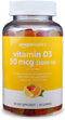 Amazon Basics Vitamin D3 2000 IU Gummies, Orange, Lemon & Strawberry, 160 Count (2 per Serving) (Previously Solimo)...