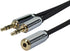 Monoprice 110146 6-Inch 3.5mm Stereo Jack Splitter for Mobile - Retail Packaging...