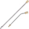 2Pcs Pressure Washer Extension Wand, Extension Lance (15"/38cm) + 30°Curved Extension Rod (8.7"/22cm), 1/4 Inch Quick Connect, 4000 PSI...