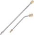 2Pcs Pressure Washer Extension Wand, Extension Lance (15"/38cm) + 30°Curved Extension Rod (8.7"/22cm), 1/4 Inch Quick Connect, 4000 PSI...