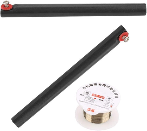 LCD Cutting Wire Molybdenum Shaper Cutters Screen Cutting Wire Line 100m/329ft with Handles for Professional LCD Front Glass Seperation(0.06MM*100...