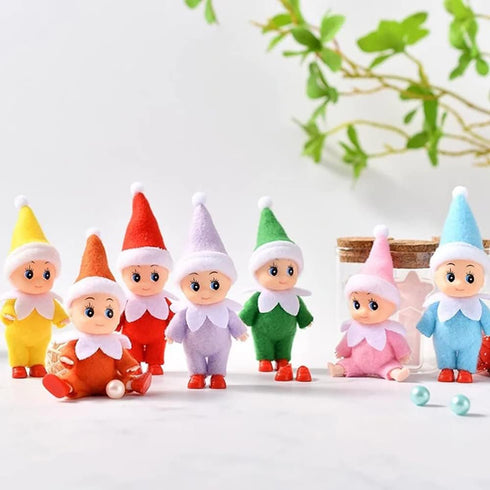 Mini Baby Elft Set Kindness Twins Craft Tiny Babies Doll Decoration Accessories Toys for Girls Boys Kids Adults (Pack of 2 Pieces Pink)...