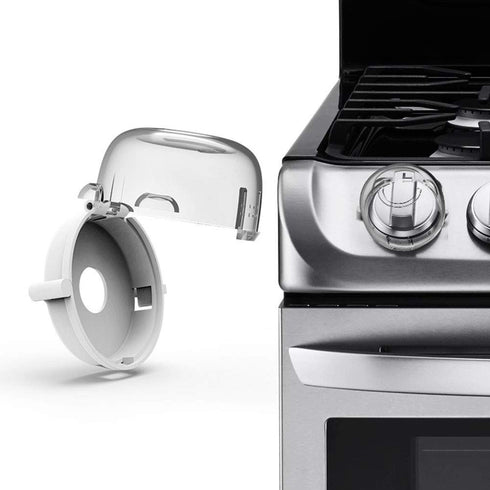 4 Pack Kids Stove Knob Covers Gas Shield Protection Locks for Kids Safe Proof Universal Guard Cooker Oven Switch Toddler Control Kitchen Protector...