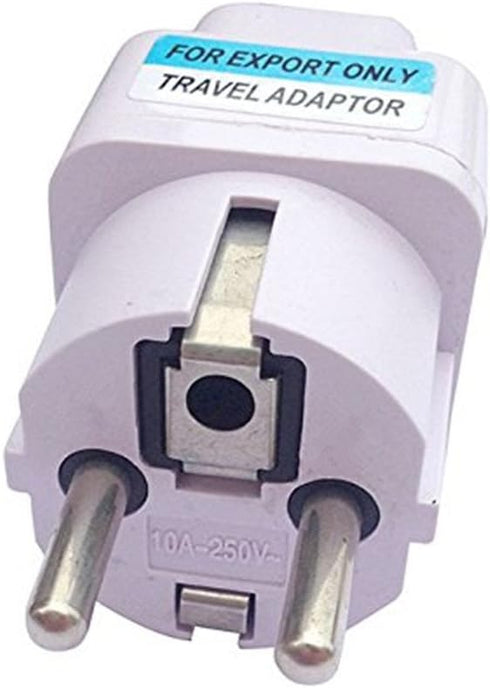 ANRANK UE3360AK 2 Packs Universal AU US UK to EU Europe Plug AC 250V Power Travel Adapter White...