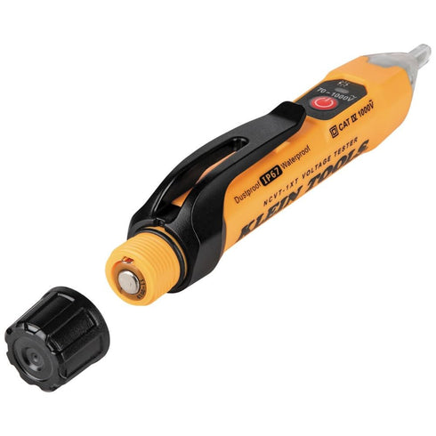 Klein Tools NCVT1XT Voltage Tester, Non-Contact Low Voltage Tester Pen, 70V to 1000V AC, Durable IP67 Tester is Dustproof and Waterproof...