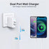 USB C Charger 36W 2 Port USB A + USB C Fast Charger Power Adapter Plug Wall Charger Fast Charging Phone Charger Block for iPhone, Samsung, LG and ...