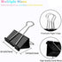 Small Binder Clips, 144 Pack, 3/4 Inch, 0.75 Inch, Standard 19mm, Black, Small Binder Paper Clips, Fold Clamp, Small Size, Small Paper Clips, Offi...