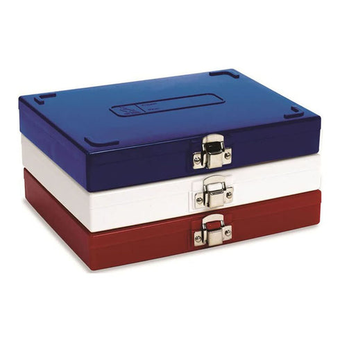 Heathrow Scientific HS15994M 100 Place Slide Box, Blue...