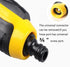 Water Hose Nozzle 8 Spray Patterns Spray Nozzle High Pressure Garden Foam Gun Hose Nozzle with Built-in Soap Dispenser - Yellow...