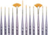 Micro Mini Fine Detail Paint Brush Set of 12 Pieces, Small Short Handle Taklon Bristles for Detailing, Paint by Number Art, Models & Nails...