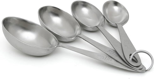 Lindy's MPC4 4-Piece Stainless Steel Measuring Scoop Set,Silver, 9 inches long...