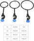 3 Pcs Laboratory Support Stand Clamps, Iron Steel Close Ring Black Coating Retort Clamp Support Ring Lab Stand Retort Set Set for Chemistry Physic...