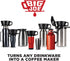 Big Joe® Large Pour Over Coffee Maker w/ 50 Filters, Brews from 12 up to 75 Ounces, Fits Any Drinkware, Dishwasher Safe, Made in USA...