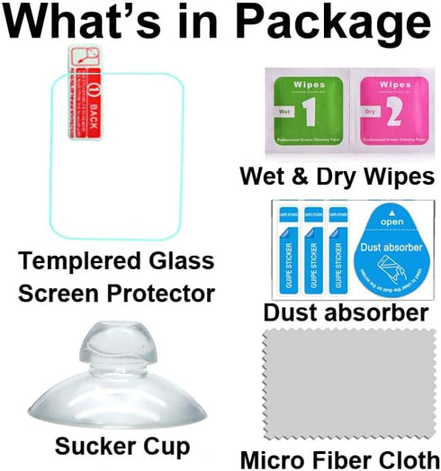 Tempered Glass Screen Protector Compatible with Hvlgmrc P66 1.96 inches Rugged Smart Watch, 3pcs, 9H...