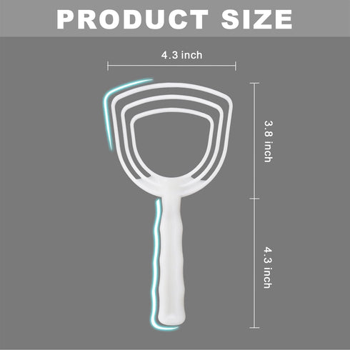 BOLEX Professional Bone Dust Scraper, Square Meat Scraper,White Poly Scraper Bone Dust Remover, Fish Scales Scraper for Kitchen Catering Kitchenwa...