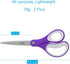 LIVINGO Scissors All Purpose, Student School Scissors, Sharp Titanium Coated Stainless Steel Shears for High Middle School Teacher Crafting, Offic...