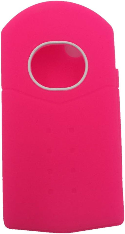Ezzy Auto Black and Rose 4 Buttons Silicone Rubber Key Fob Case Key Covers Key Jacket Skin Protector fit for Mazda 3 5 6 Mazda CX-7...