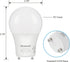 DEWENWILS GU24 LED Light Bulb, 60W Equivalent, Dimmable 2 Prong Light Bulbs, 5000K Daylight White, 9W 800 Lumens, A19 Shape Bulbs, GU24 Twist Lock...