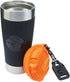 Klein Tools 55580 Stainless Steel Tumbler with Flip-Top Lid, Insulated 20 Oz. Tradesman's Double Wall Vacuum Mug, Slip-resistant Sleeve...
