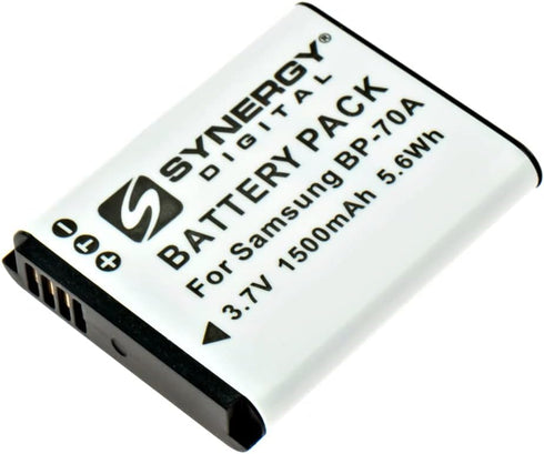 Synergy Digital Digital Camera Battery, Compatible with Samsung BP70A, BP-70A, BP70, EA-BP70A, EABP70A, IA-BP70A, IABP70A Digital Camera Battery (...