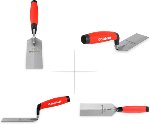 Goldblatt Industries Margin Trowel set, 6"X2" & 5"X2", Professional Masonry Flooring Tool for Concrete, Cement, Tile...