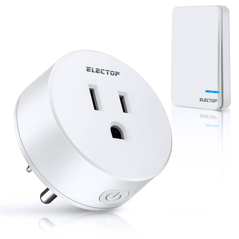 Remote Control Outlet, ELECTOP 15A/1500W, Wireless Outlet Power Switch, No Wire Long Range Electrical Switch Plug in On/Off for Lights, Fans, Chri...